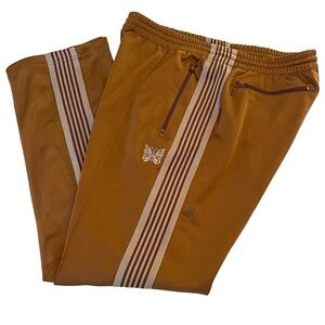 Vintage Needles Japanese Nepenthes Brown Track Pants Size‎ XL Narrow Poly